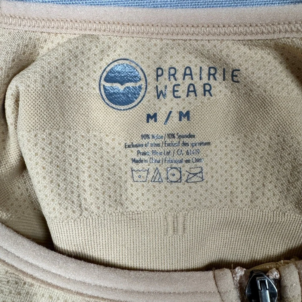 Prairie Wear Hugger Prima Bra Women Size M Beige Front Zip Post Surgical